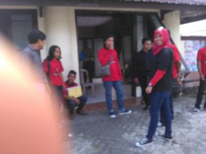 Anggota GRD saat melapor ke Polrestabes Makassar